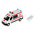 Машинка металлическая Renault Master Скорая Технопарк MASTER-14SLAMB-STRWH